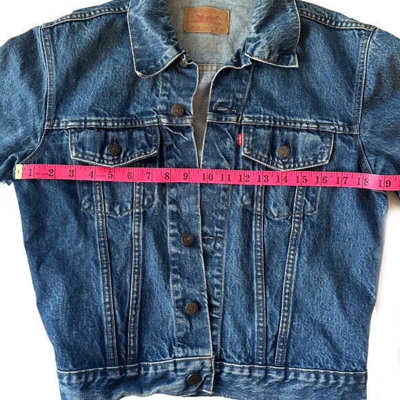 Levis Dark Denim Jean Jacket - Picture 9 of 9